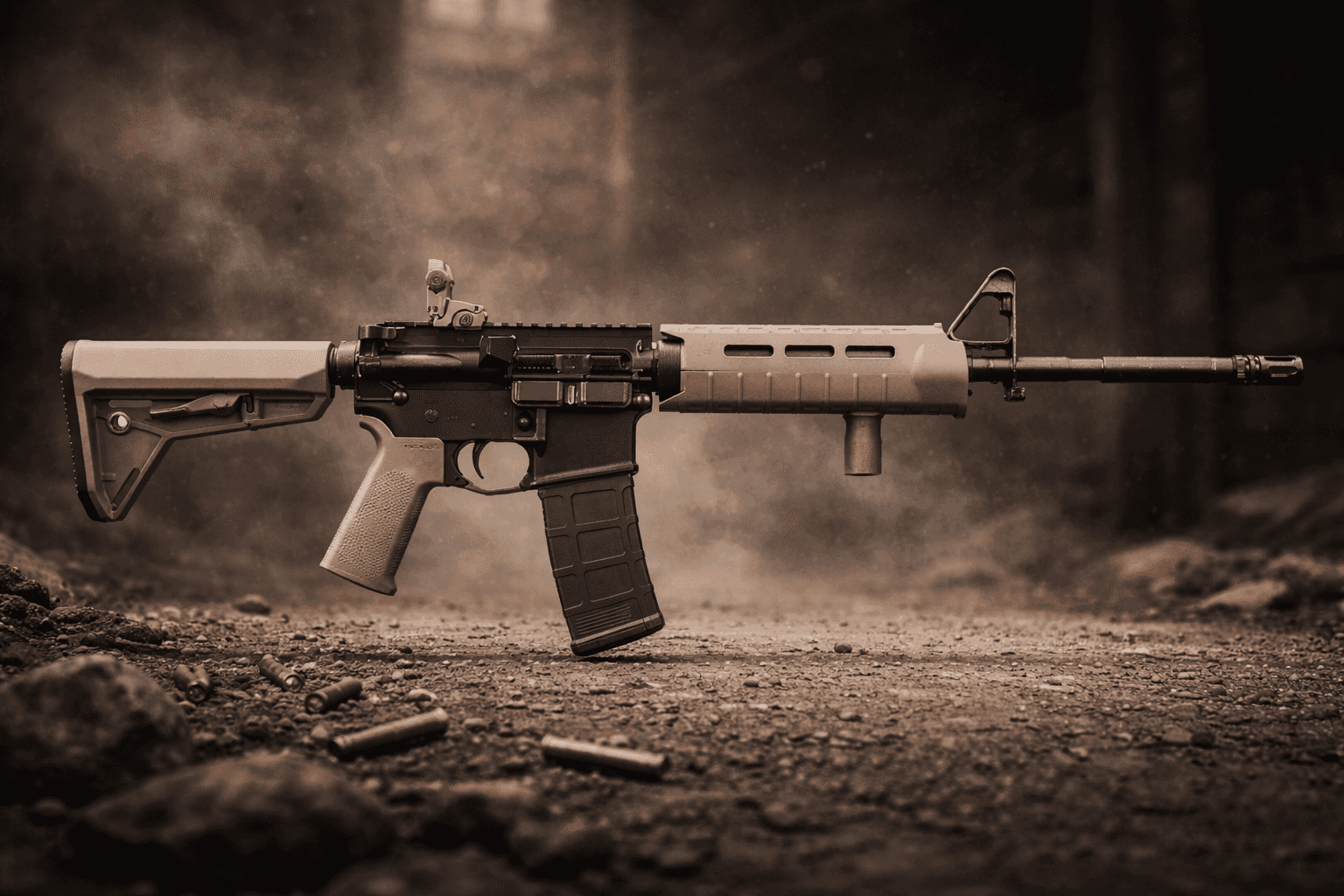 Colt Magpul SL Carbine Rifle 556 shown in profile