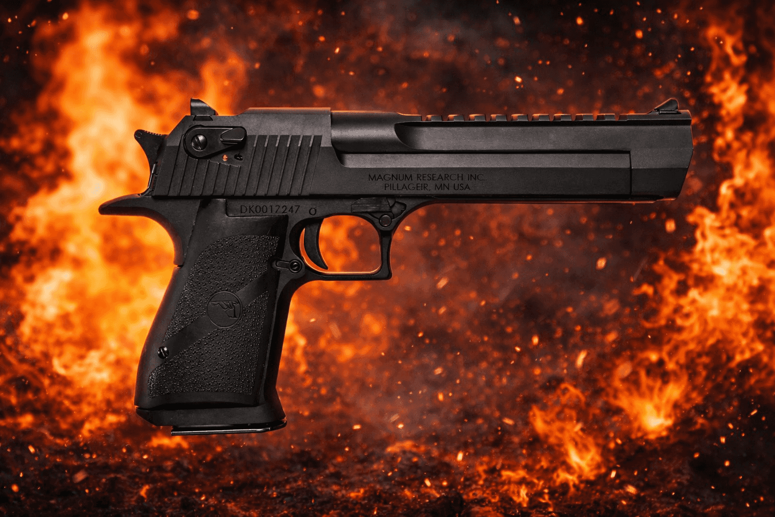 Magnum Research 429 Desert Eagle Mark XIX Handgun .429 shown in profile