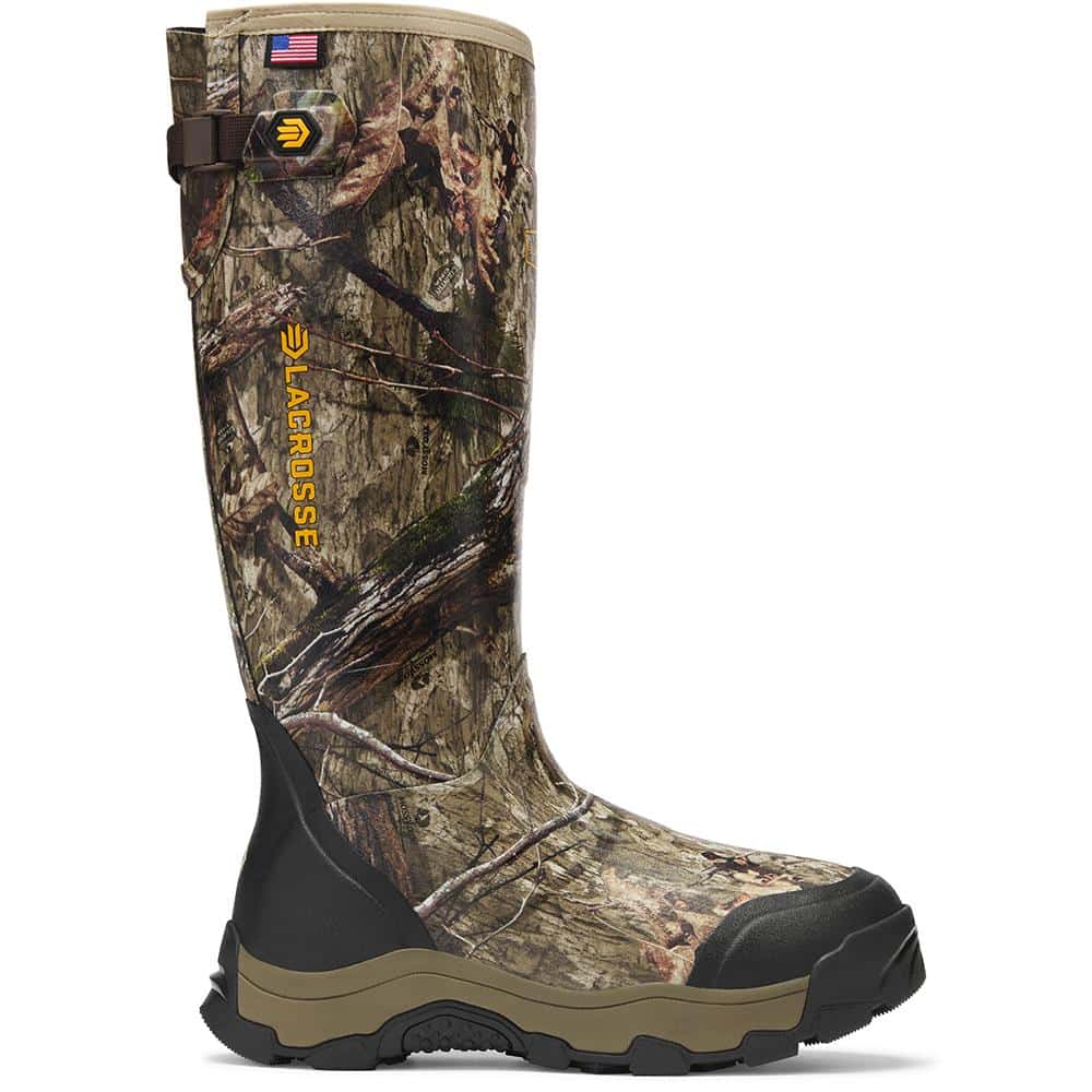 LaCrosse Alpha Evolution 17-inch insulated rubber boots in Mossy Oak camo