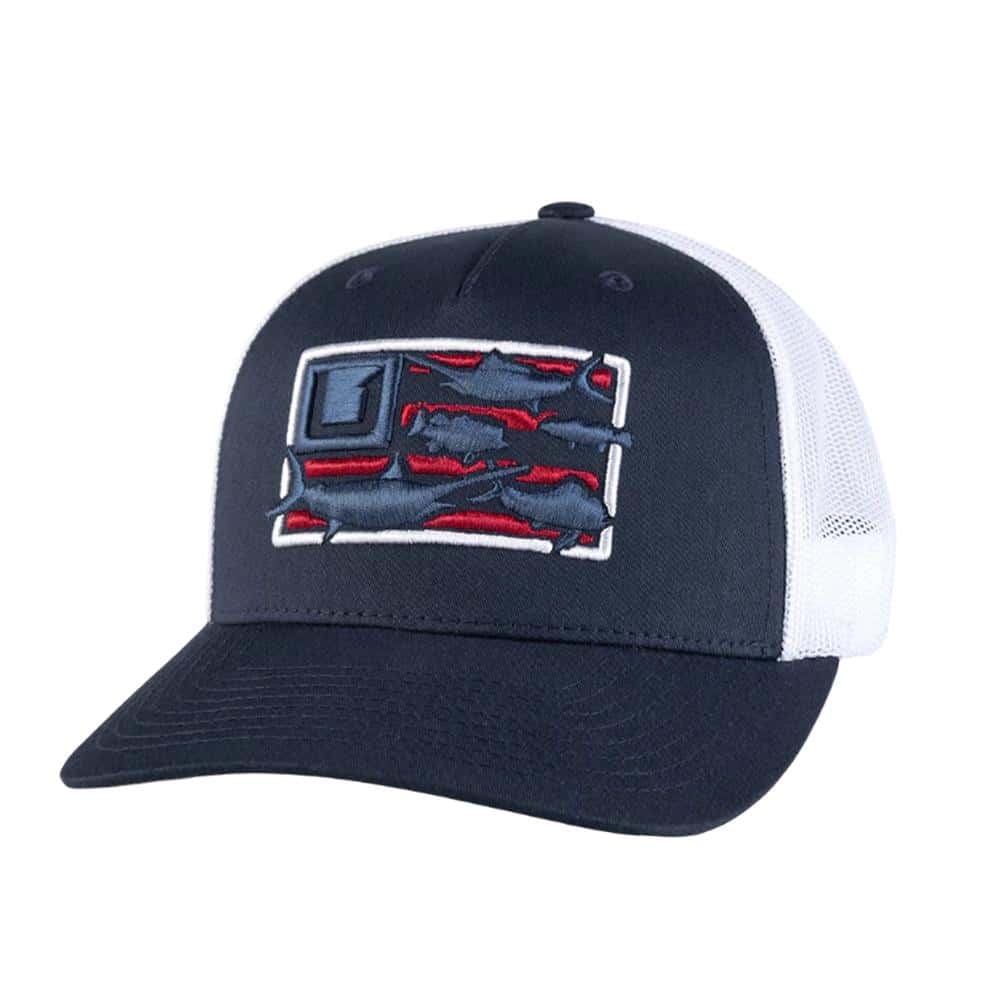 Huk Trophy Flag Trucker Hat Naval Academy