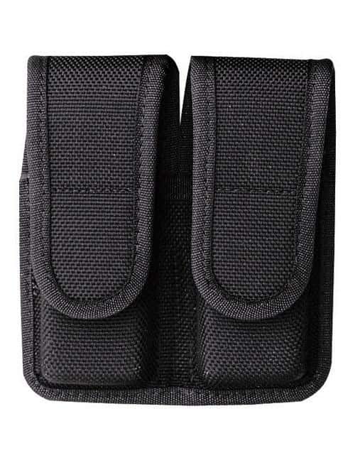 Bianchi Model 7302H AccuMold Double Magazine Pouch Colt Government .380 Hook and Loop Black