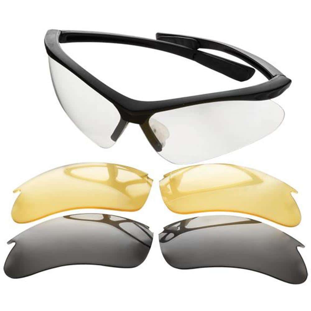 Champion Shooting Glasses Open Frame Black with Interchangeable Lens