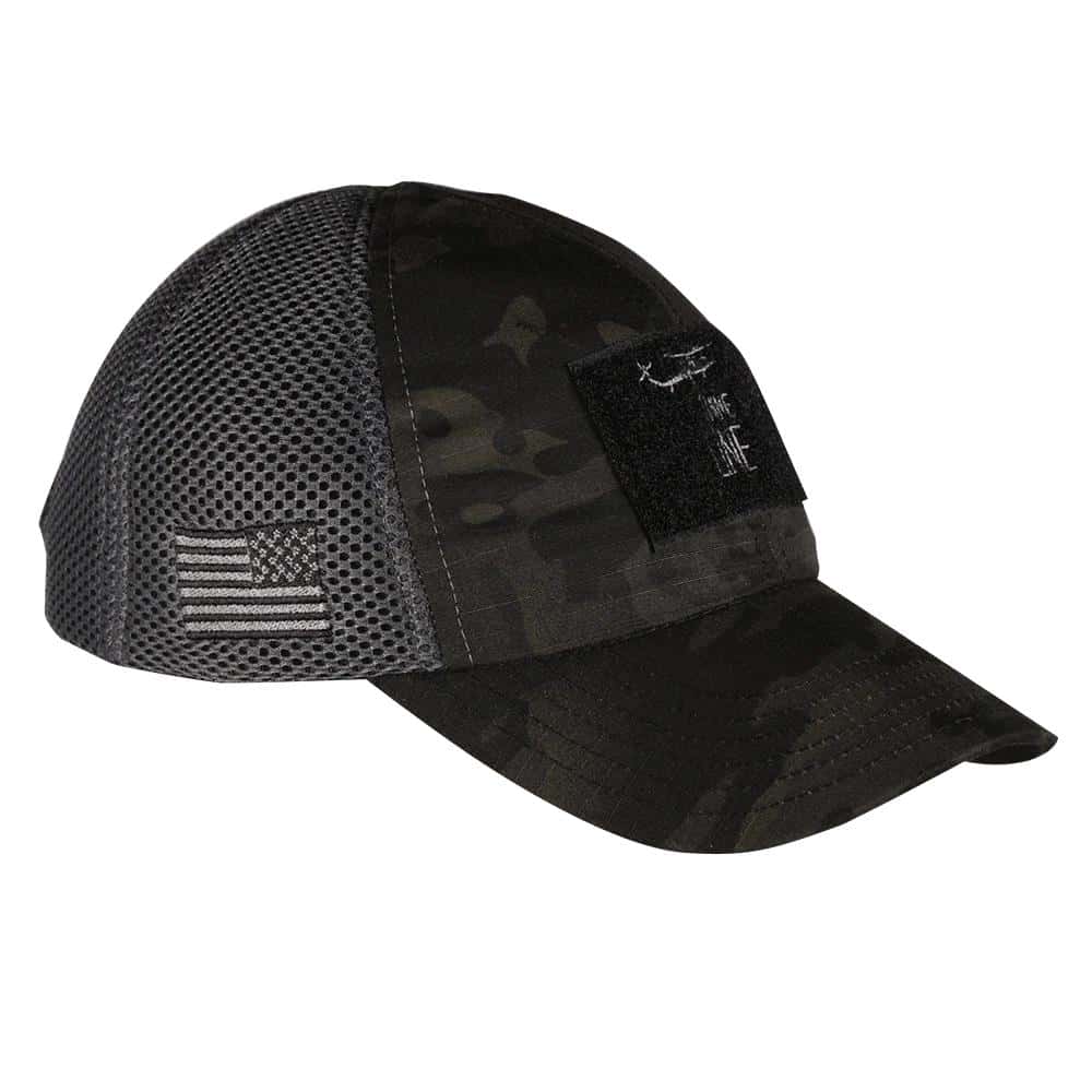 Nine Line Dark American Made Mesh Back Hat with Dropline