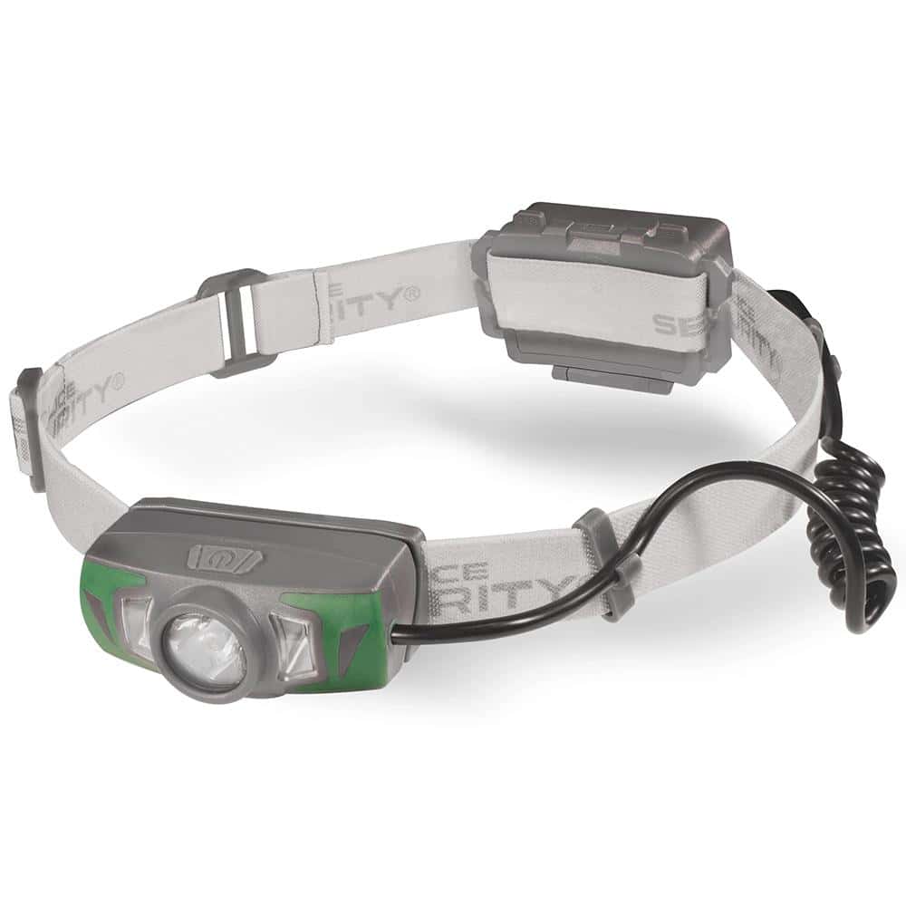 Police Security Flashlights Twin Power LED Headlamp 550 Lumens White Grey
