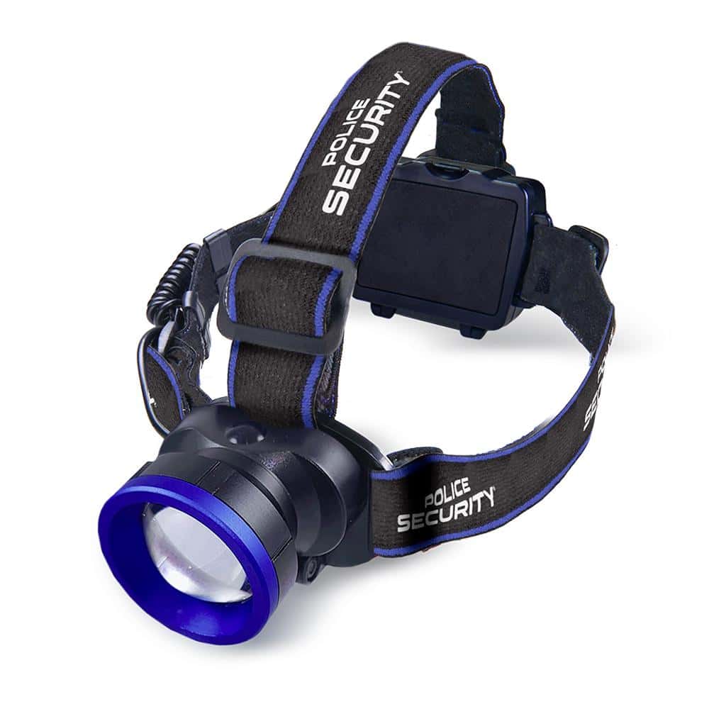 Police Security Flashlights Breakout Headlamp 600 Lumens Black