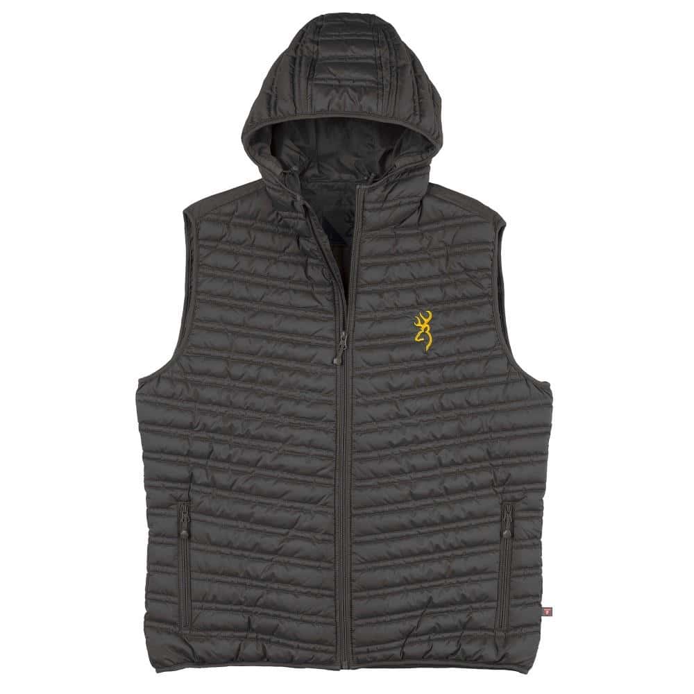 Browning Packable Puffer Hooded Vest Carbon S