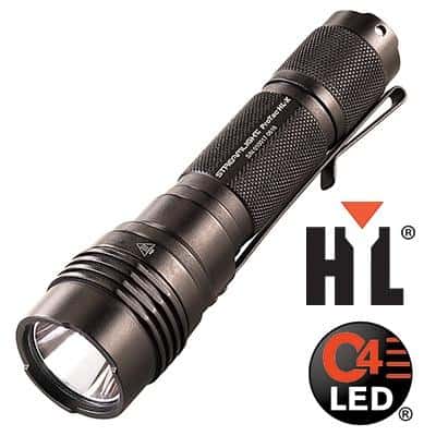 StreamlightProTac HL-X  Includes 2 CR123A lithium batteries & holster Clam Black