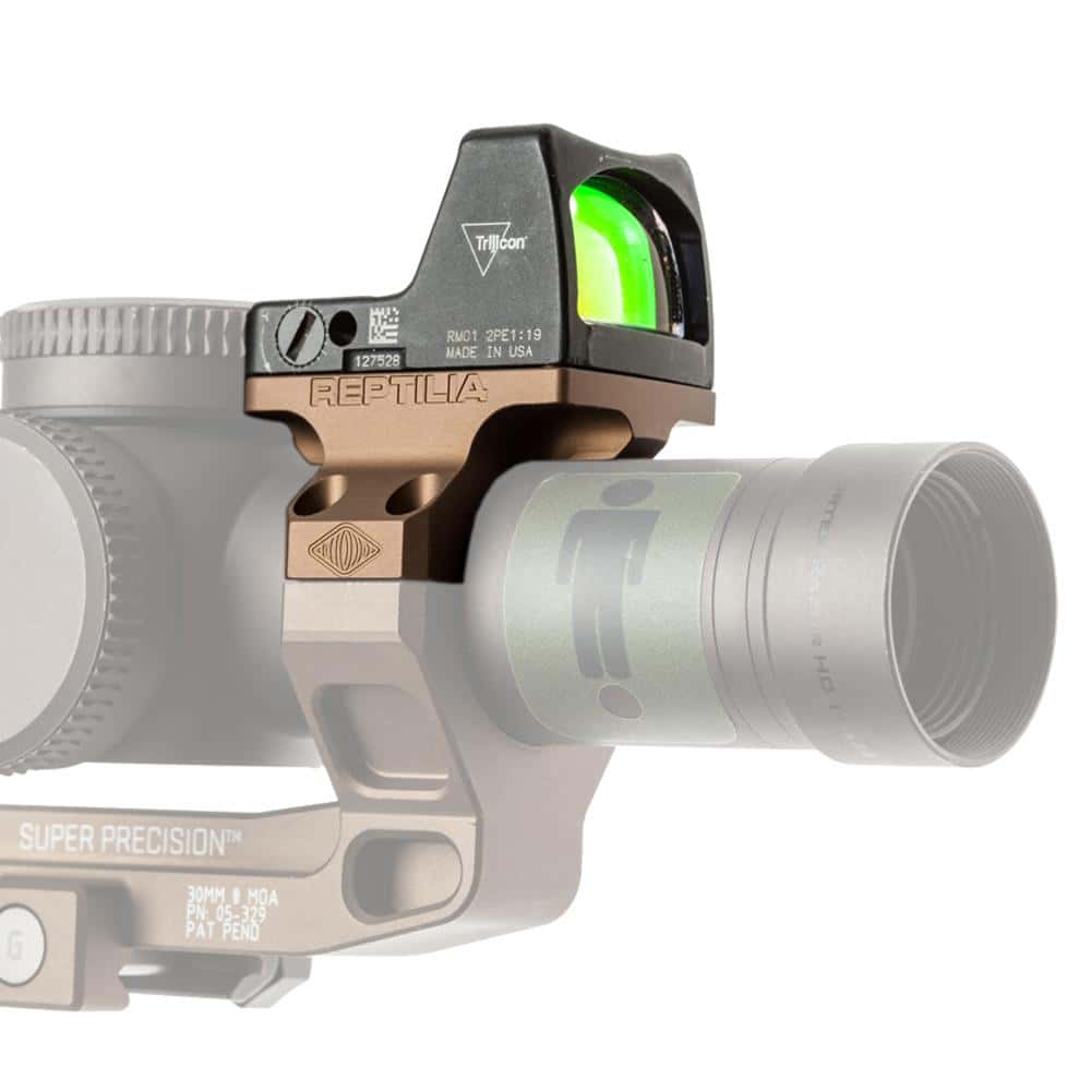 Reptilia ROF-90 Red Dot Mount for Trijicon RMR & SRO 30mm FDE