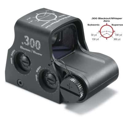 EOTech XPS2-300 Blackout Holographic Sight - Non-Night Vision .300 BLK Zero Reticle