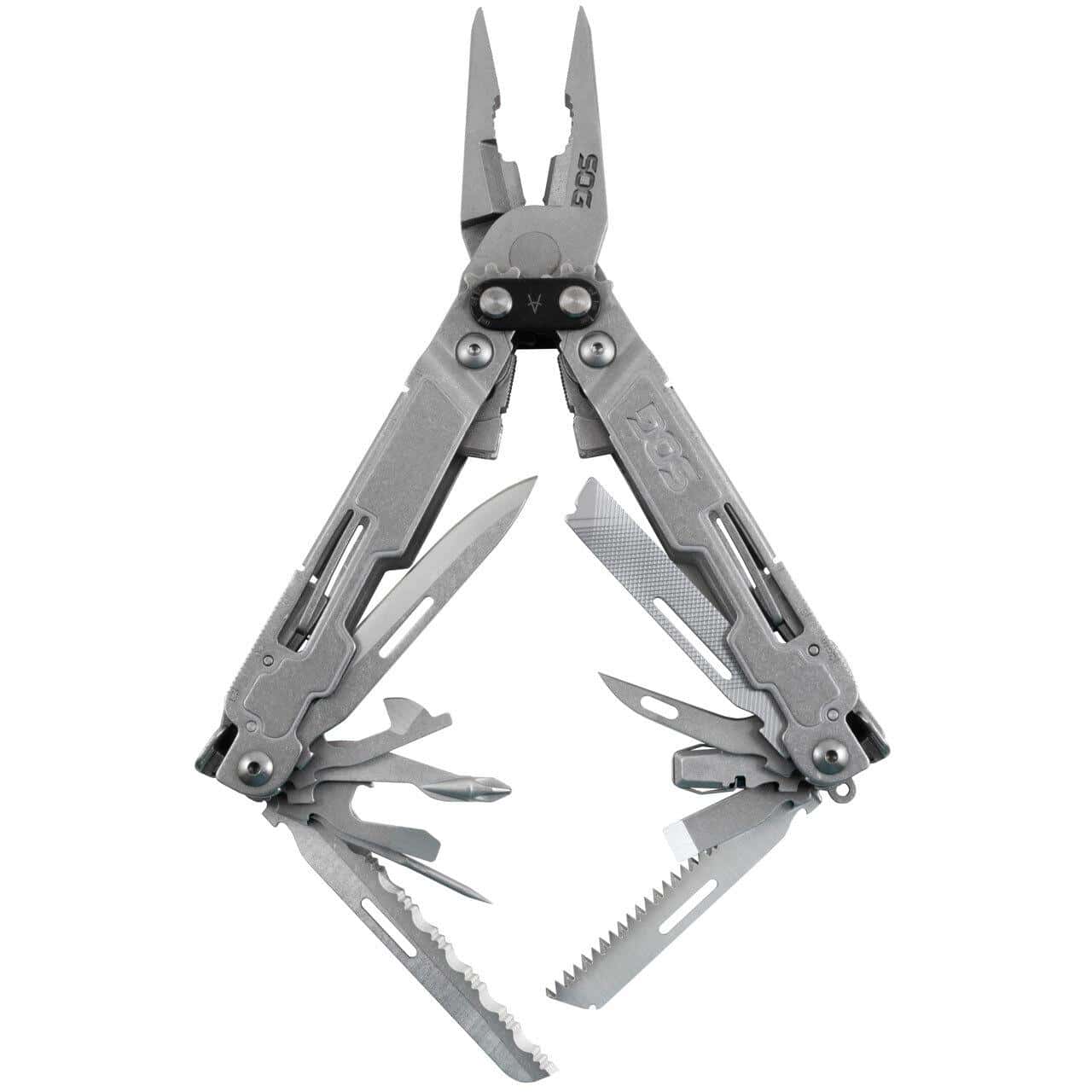 SOG Poweraccess Deluxe Multi-Tool Silver w/ Fabric Sheath and Hex Bit Kit