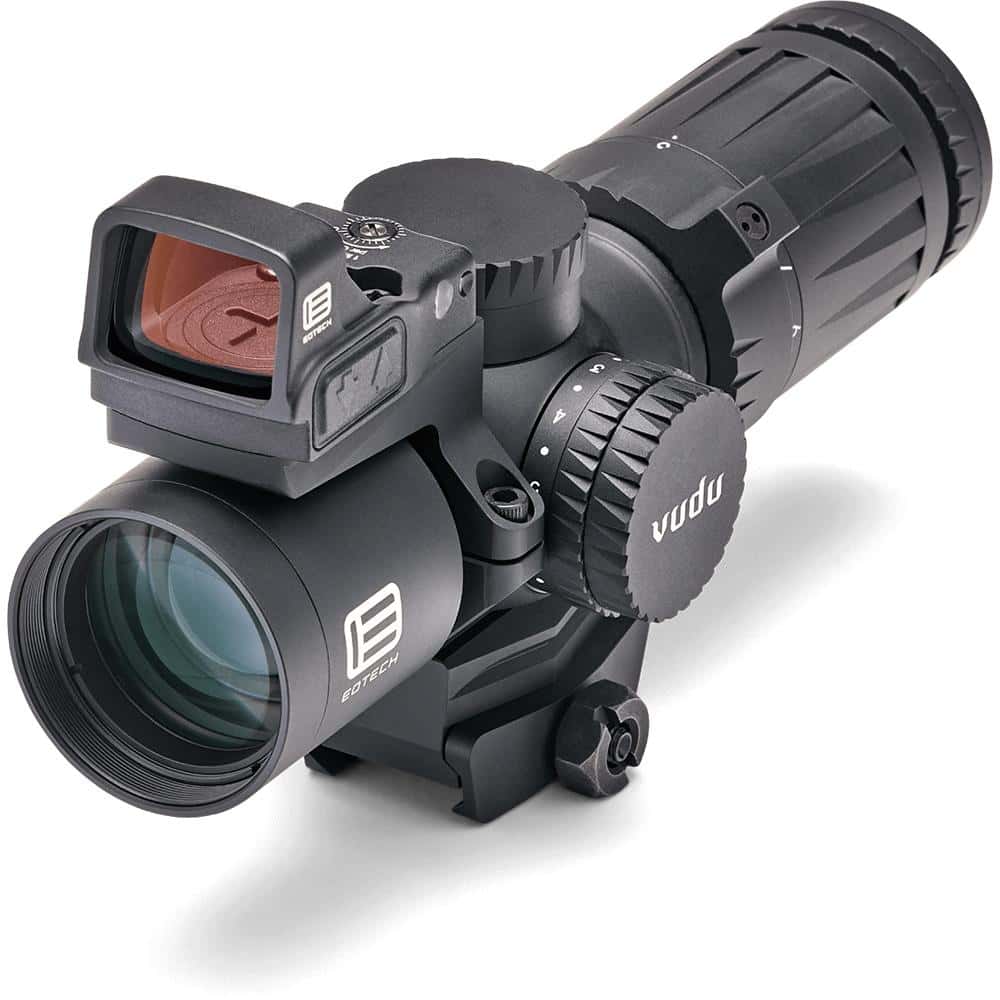 Eotech Vudu Rifle Scope 3-9x32 SFP HC1 Illum. Black with Integrated Mount and EFLX Red Dot
