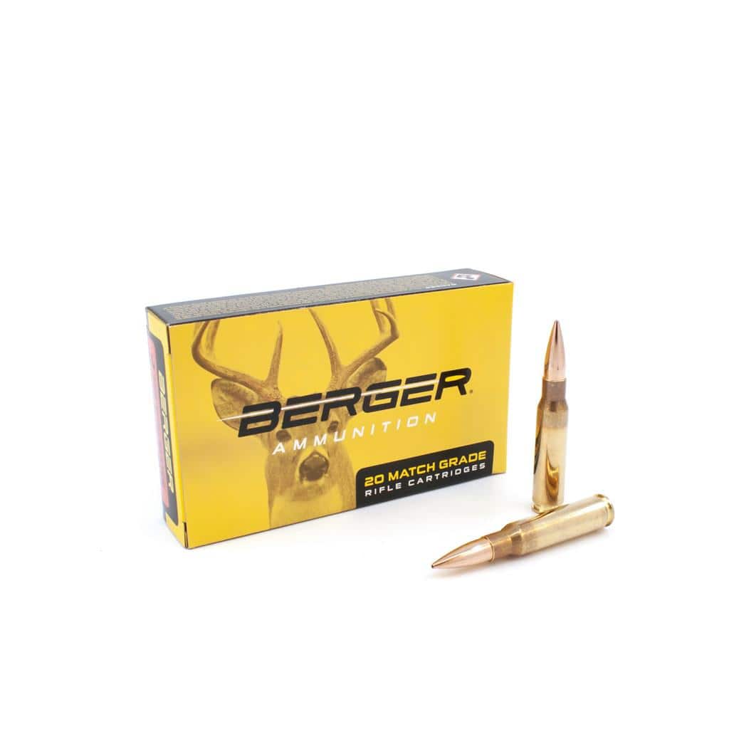Berger Hunter Rifle Ammunition 308 Winchester 168gr OTM 20/rd
