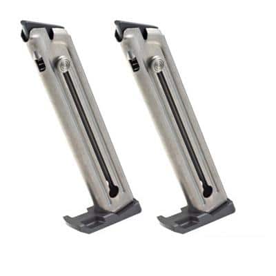 Ruger Handgun Magazine Black 2-Pack for Mark IV 22/45 & Mark IV 22/45 Lite .22LR 10/rd