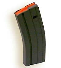 ASC AR Family Rifle Magazine Orange Follower .223 Remington Black Stainless Steel 30/rd
