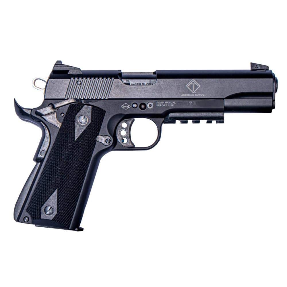 ATI GSG 1911 Handgun .22 LR 10rd Magazine 5" Barrel Black Pic Rail 1/2x28 Thread Adapter