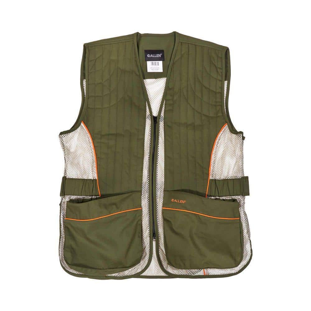 Allen Ace Shooting Range Vest with Moveable Shoulder Pad R or L Green XL/2XL
