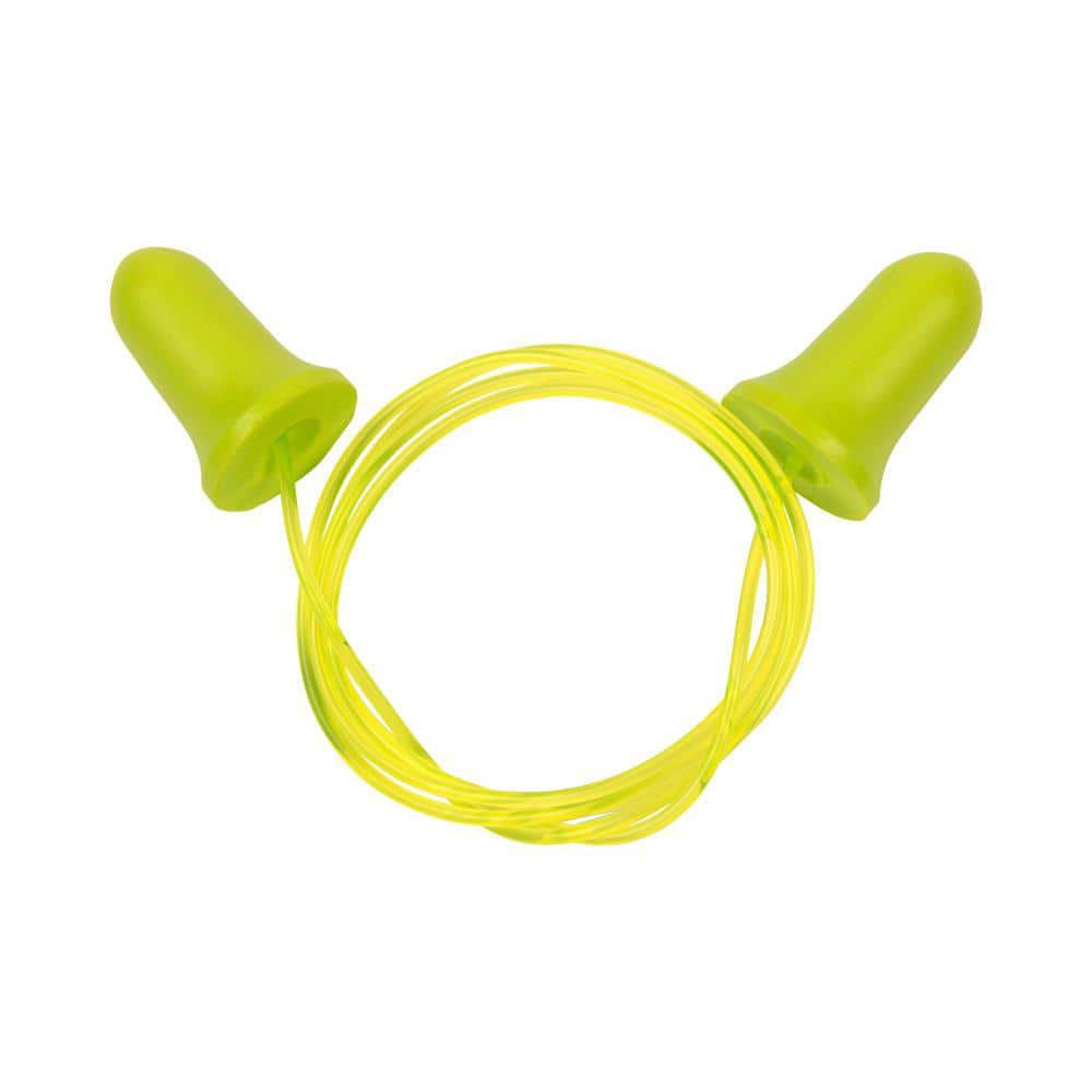 Allen ULTRX Tethered Tapered Passive Foam Ear Plugs 32dB Lime 5 Pairs