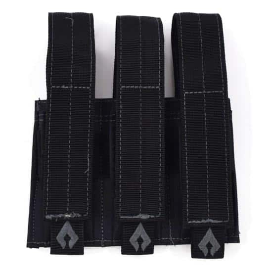 Advance Warrior Solutions Pistol Triple Mag Pouch Black