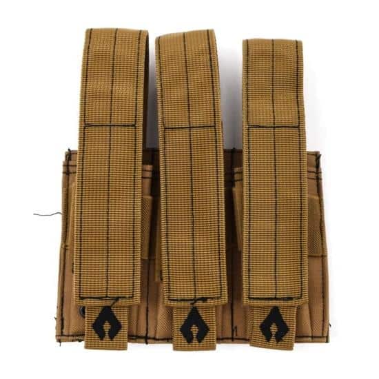 Advance Warrior Solutions Pistol Triple Mag Pouch Tan