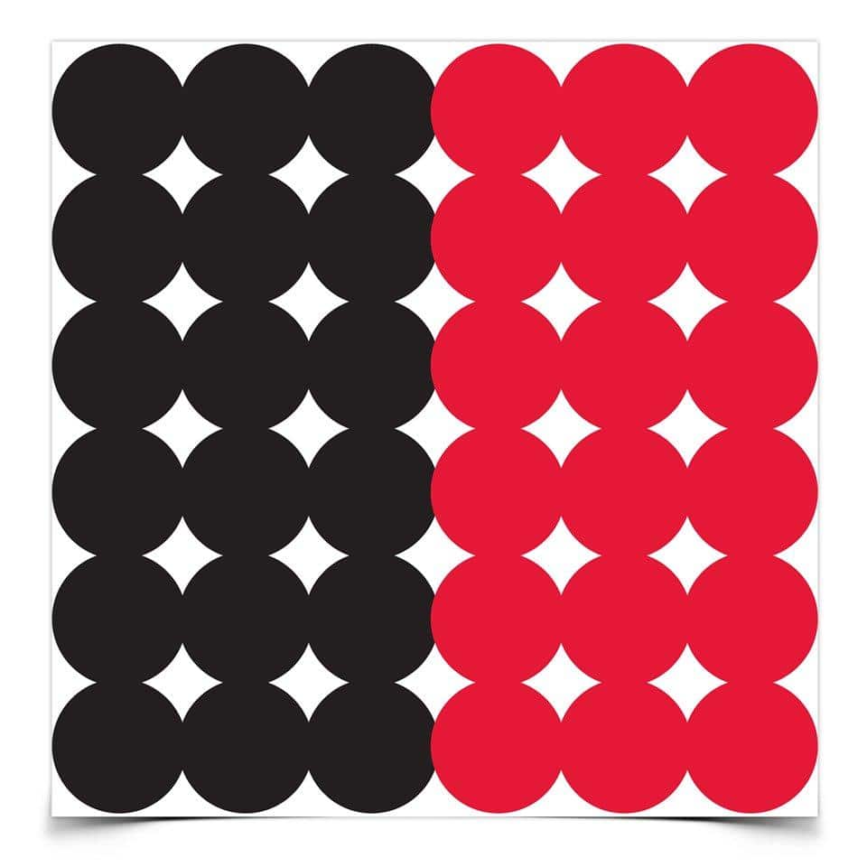 Birchwood Casey Dirty Bird Repair Pasters - 1" 432 qty Red/Black
