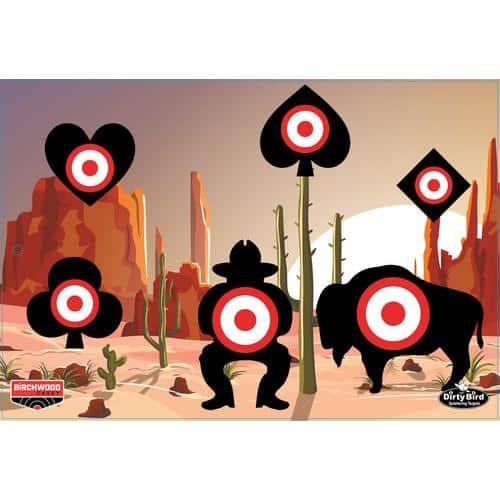 Birchwood Casey Dirty Bird "Aces High" Target 12"x18" 6/ct