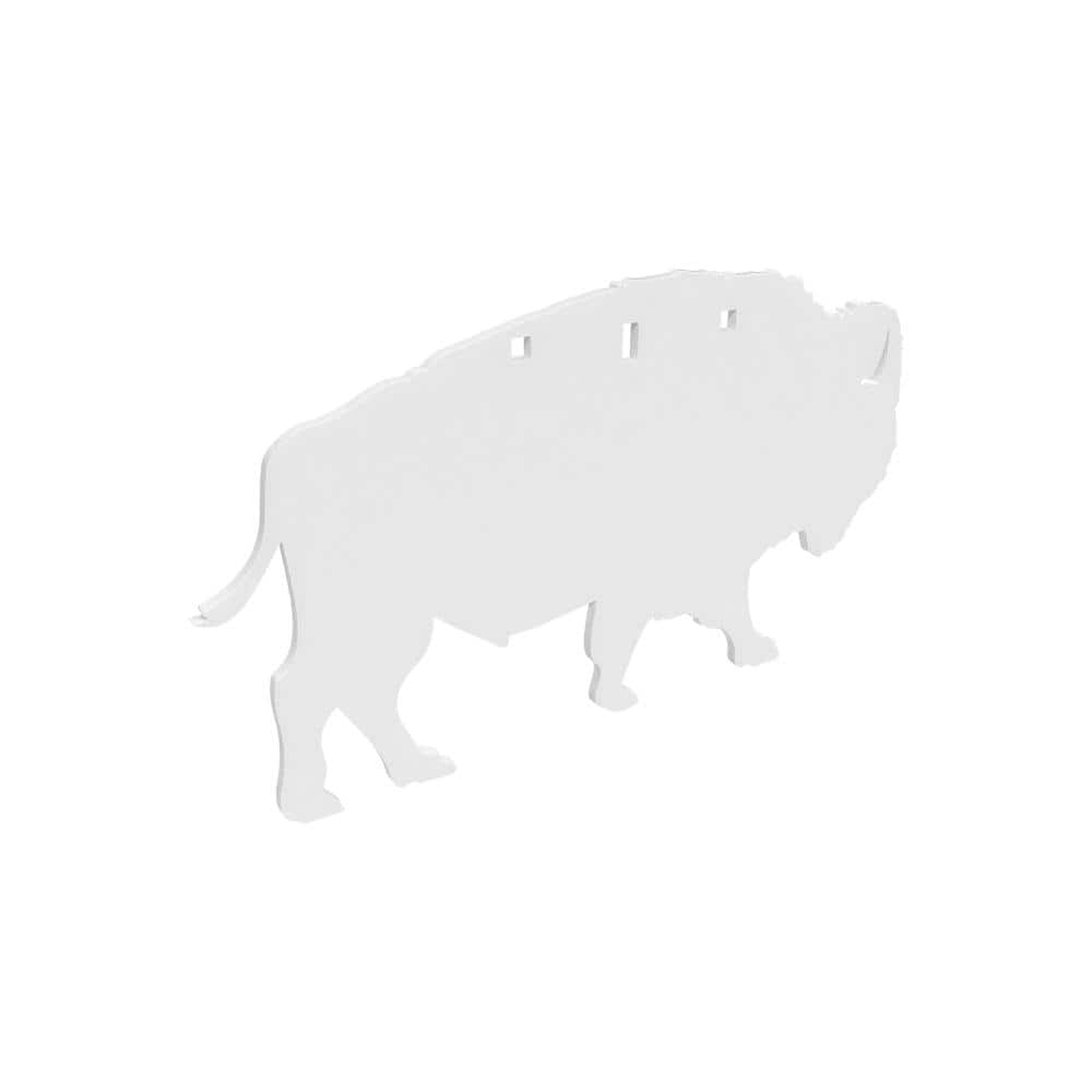 Birchwood Casey AR500 3/8" Silhouette Plate Target 3-Hole Bison