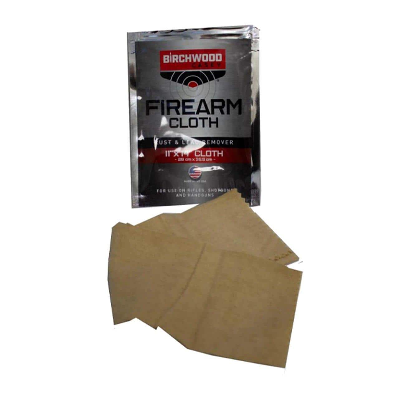 Birchwood Casey Rust & Lead Remover Treated Cloth -Tan 11" x 14"
