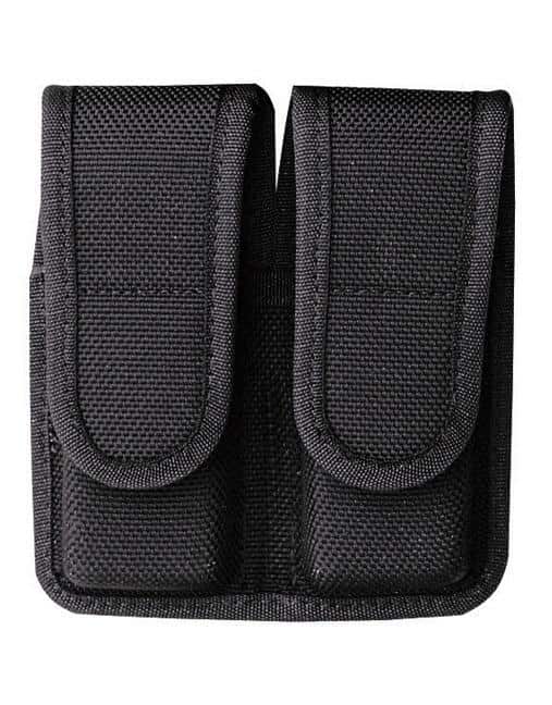 Bianchi Model 7302H AccuMold Double Magazine Pouch Kahr T40 Hidden Snap Black