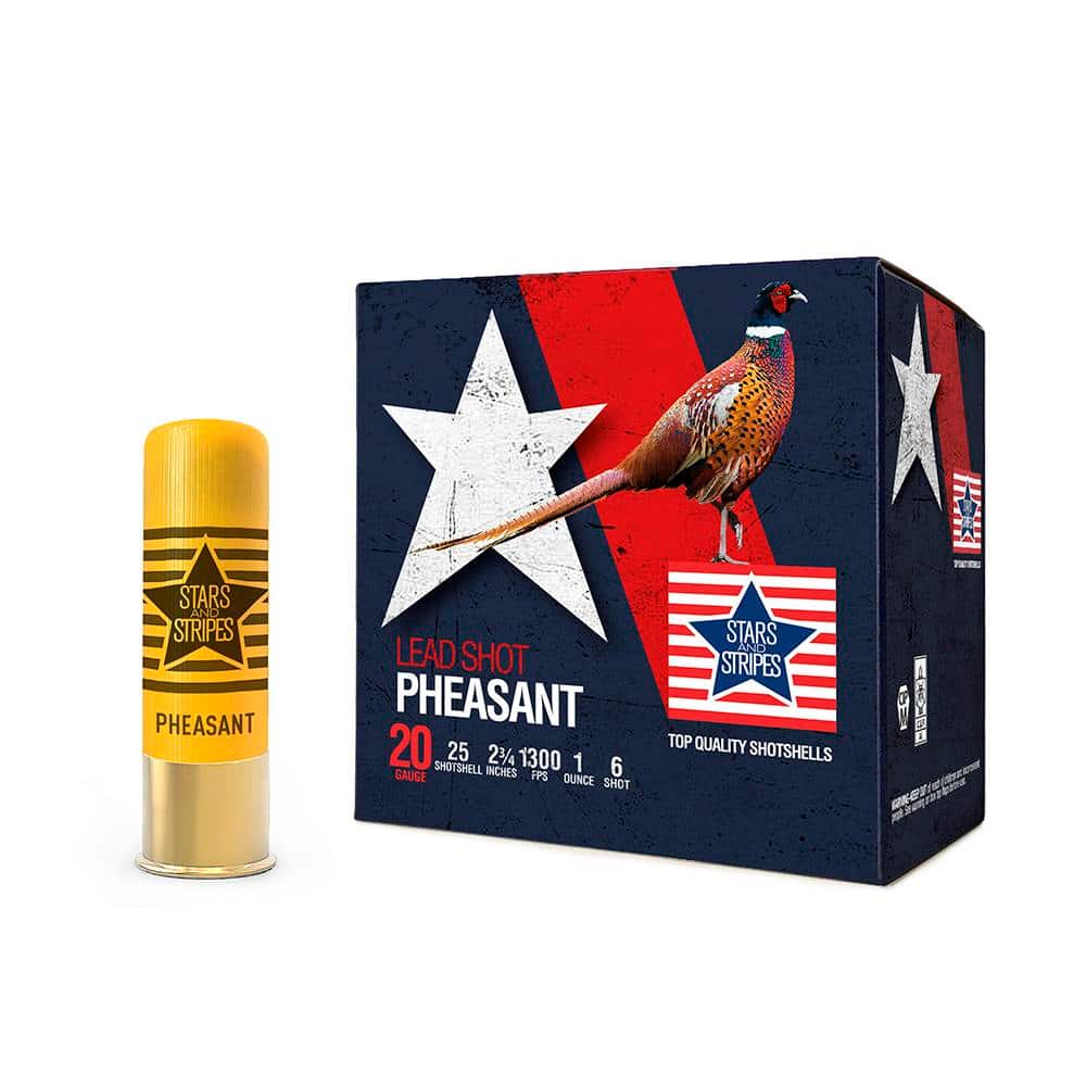 PPU Stars & Stripes Pheasant Load Shotshells 20ga 2-3/4'' 1oz 1300 fps #6 25/ct
