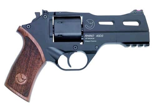 RHINO .357MAG REVOLVER 40 SAR BLK 4IN BBL W/3 MOON CLIPS 6RD