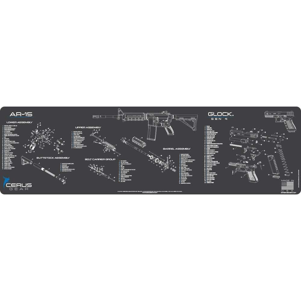 Cerus Gear Magnum XXL 14x48 AR-15/Glock Combo Schematic Promat Grey