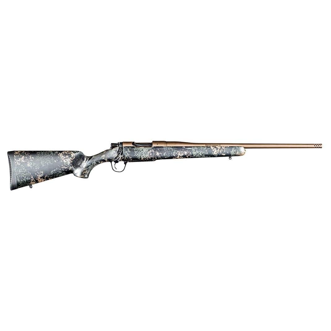Christensen Arms Mesa FFT Rifle 7mm PRC 4rd 22" Burnt Bronze Barrel Carbon Stock with Green and Tan Accents