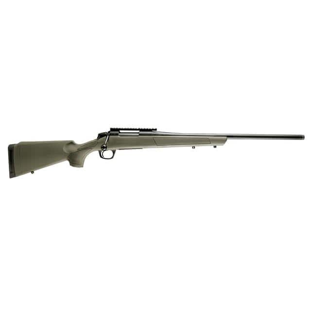 CVA Cascade Rifle 7mm Rem Mag 3rd Capacity 24" Threaded Cerakote Black Barrel OD Green Stock 0 MOA Pic Rail