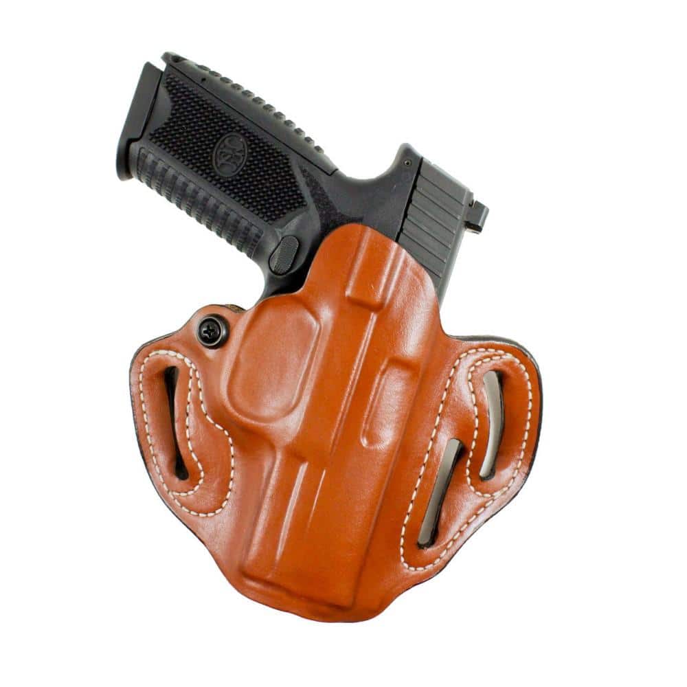 DeSantis #002 Speed Scabbard OWB Holster for Colt 1911 4-4.25" Tan RH