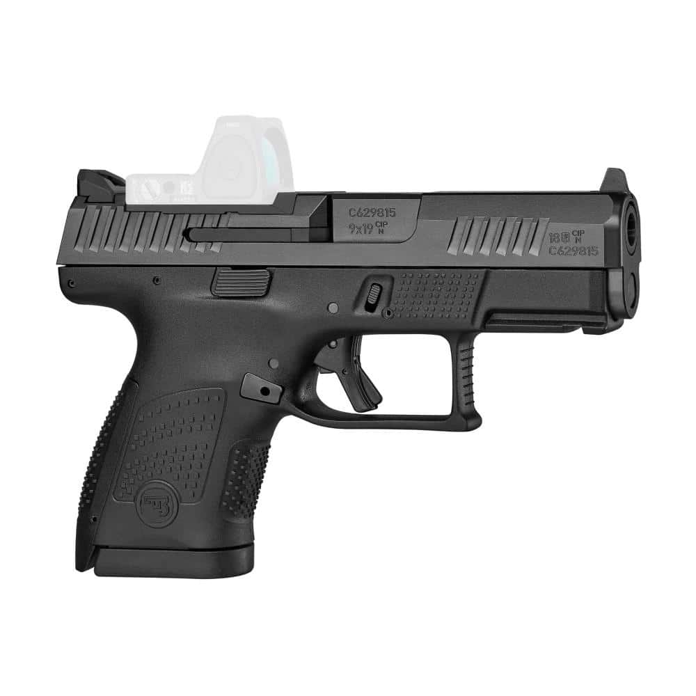 CZ USA P-10 S Handgun 9mm Luger 10rd Magazine 3.5" Barrel Black Optic Ready Fixed Sights