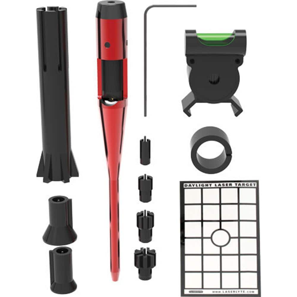 Laserlyte Laser Bore Sight MBS Deluxe Kit .22-.50 Cal with Shotgun Adapters