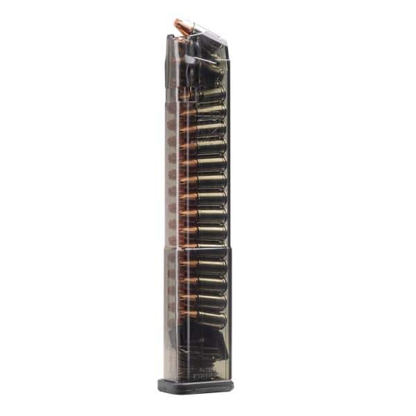 Elite Tactical Systems Carbon Smoke Handgun Magazine for Glock 17 9mm Luger 32/rd