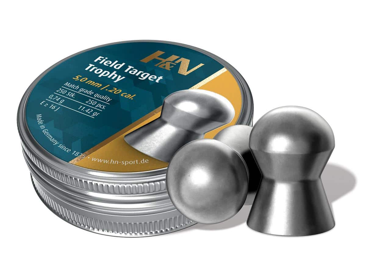H&N Field Target Trophy Pellets .20 cal. 250/ct Round Tin