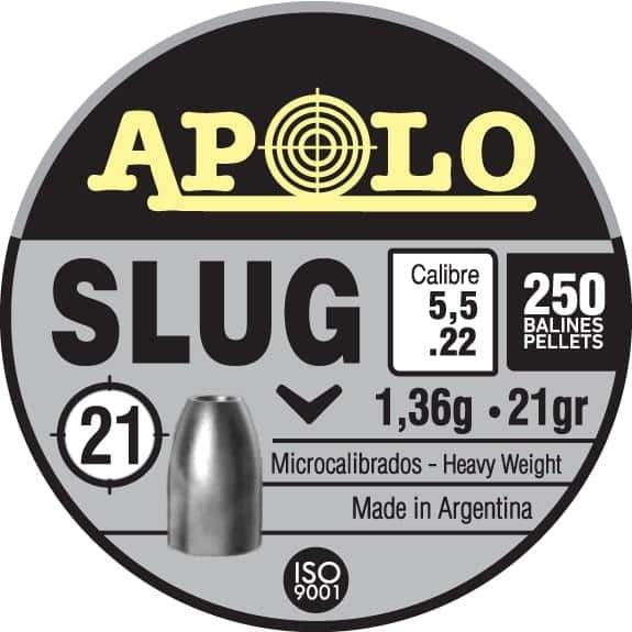 Hatsan Apolo Slug Air Rifle Pellets 22 Cal 21 gr 250/ct