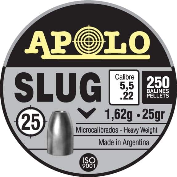 Hatsan Apolo Slug Air Rifle Pellets .22 Cal 25 gr 250/ct