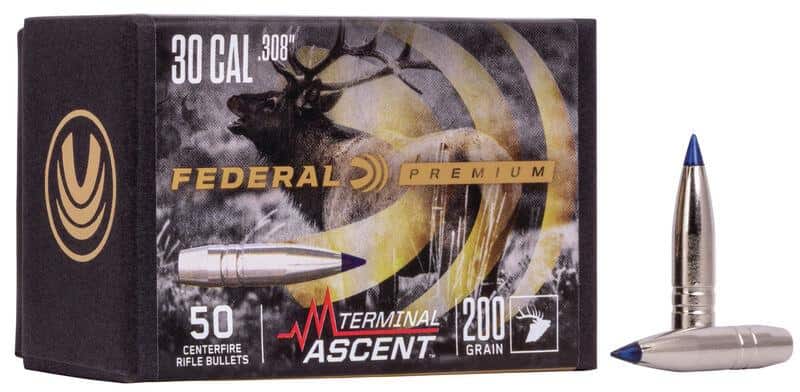 FEDERAL .308 CALIBER 200GR TERMINAL ASCENT COMP BULLET 50RD