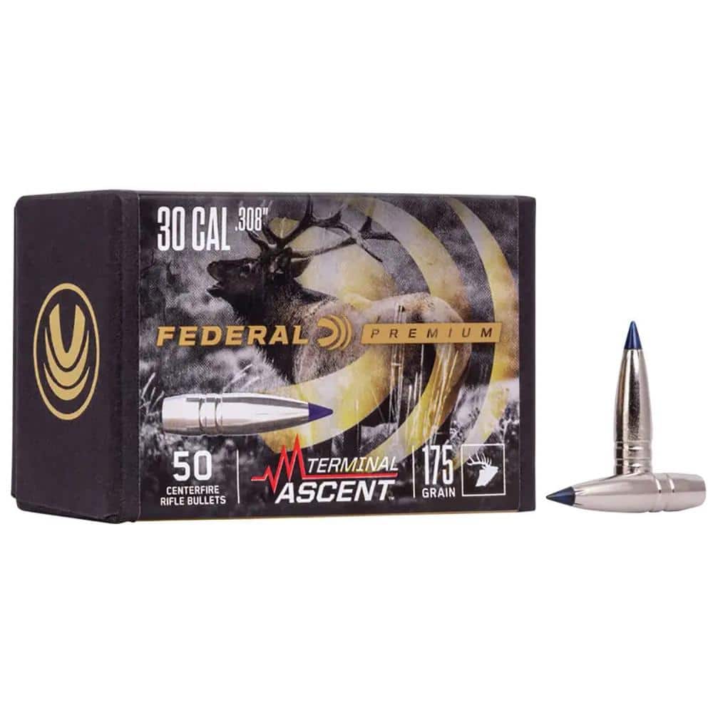 Federal Terminal Ascent Rifle Bullets .308 Cal 215 gr 50/ct