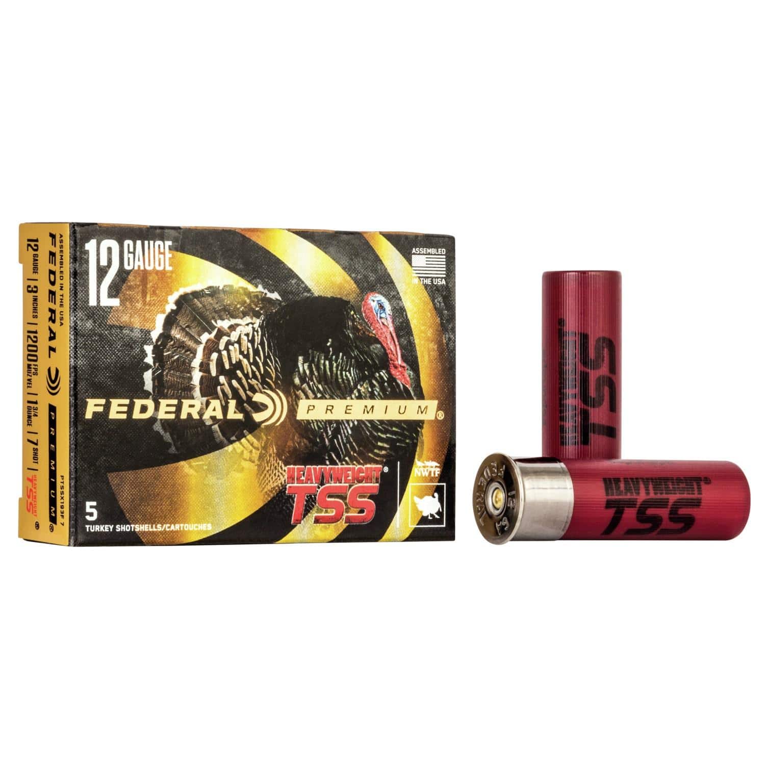 Federal Heavyweight TSS 12ga 3" 1-3/4oz 1200 fps #7 5/ct
