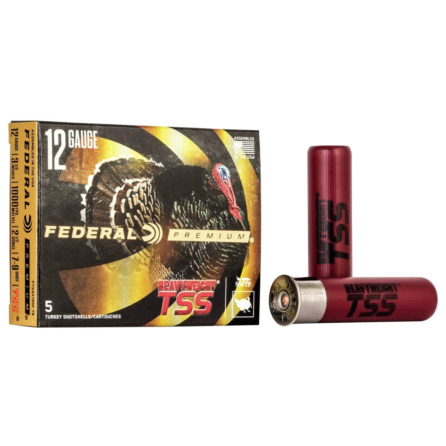 Federal Heavyweight TSS Shotshell 12ga 3-1/2" 2-1/2oz 1000 fps #7/9 5/ct