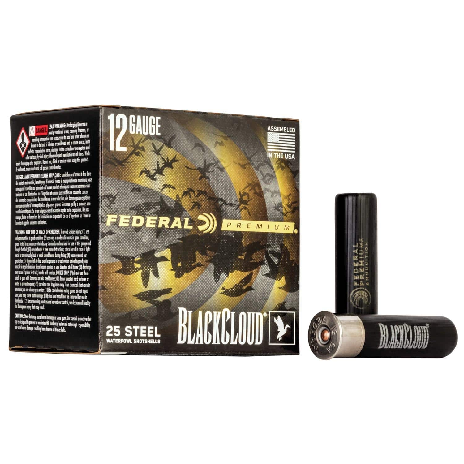 Federal Black Cloud FS Steel Shotshells 12ga. 3-1/2" 1-1/2oz #2 25/ct
