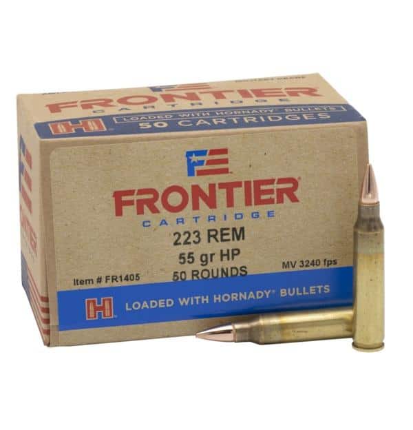 Hornady Frontier Rifle Ammunition .223 Rem 55 gr HP Match 3240 fps  50/ct