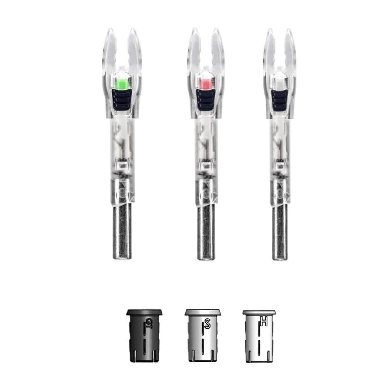 Feradyne Nockturnal Shift Nock Universal Size Red Lighted 2-Pack