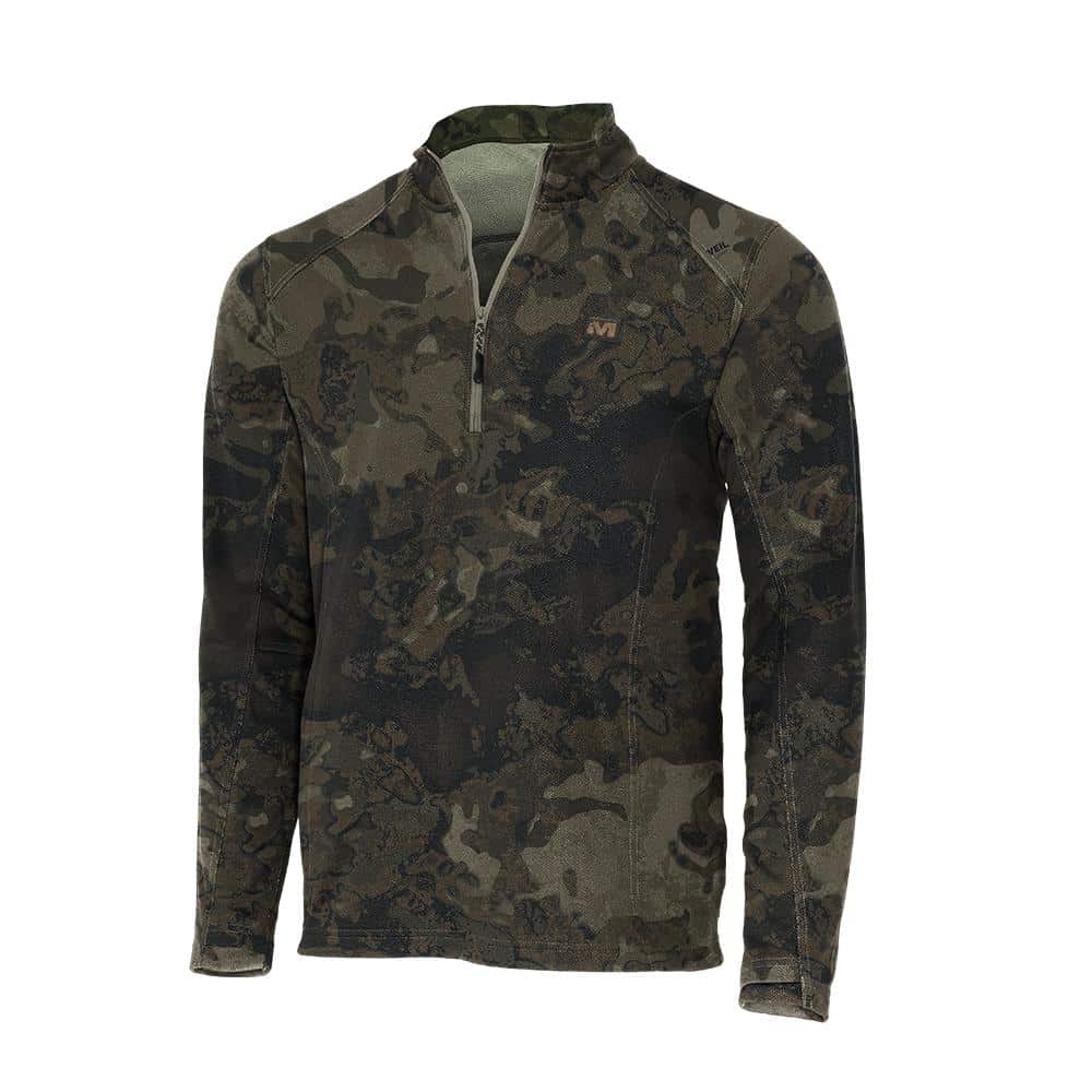 Muddy DV8 Quest Midweight Quarter Zip Sweatshirt Veil Canyon Grey S