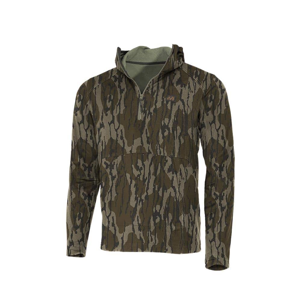 Muddy DV8 Quest Midweight Quarter Zip Hoodie Mossy Oak Bottomland L