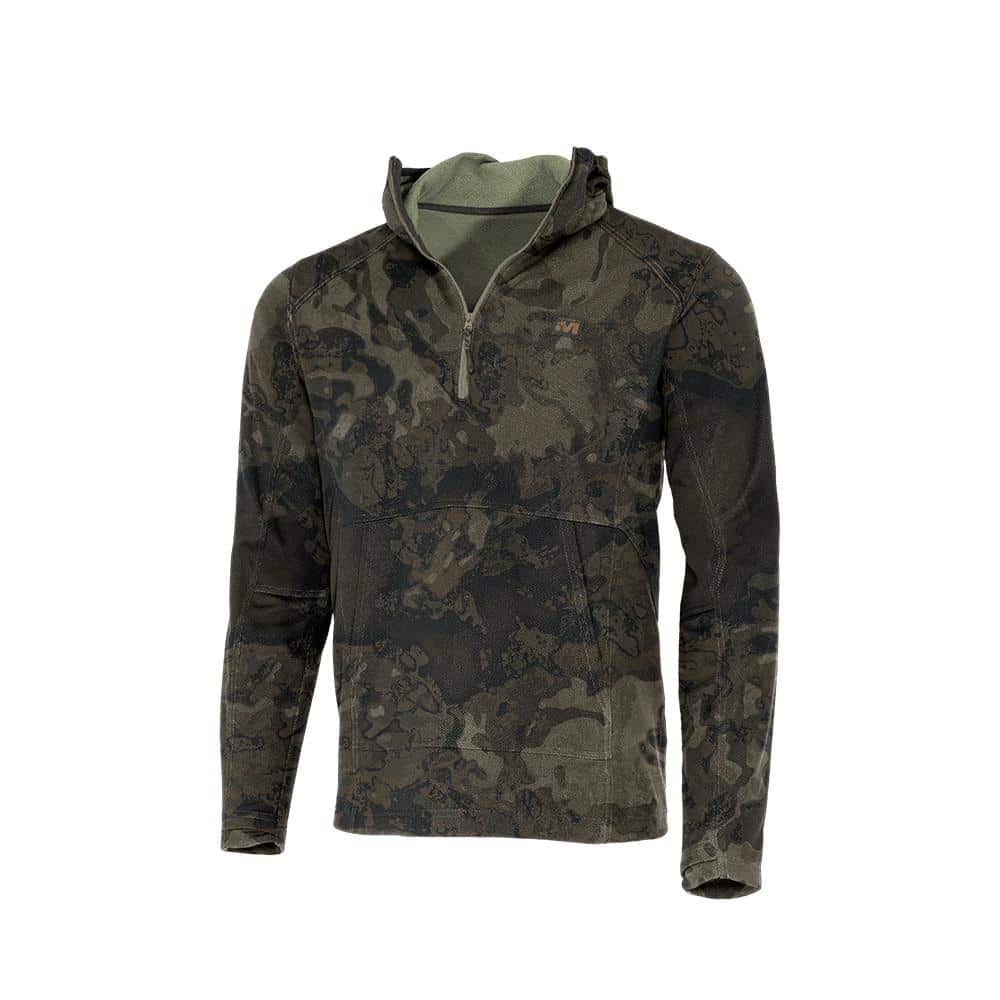 Muddy DV8 Quest Midweight Quarter Zip Hoodie Veil Canyon Grey L